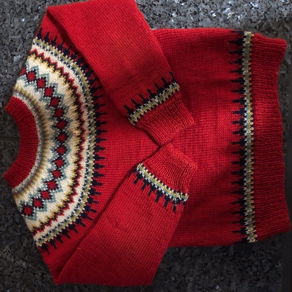 BERGENSKOFTER hand knit wool sweater/Norway - Picture 3 of 7